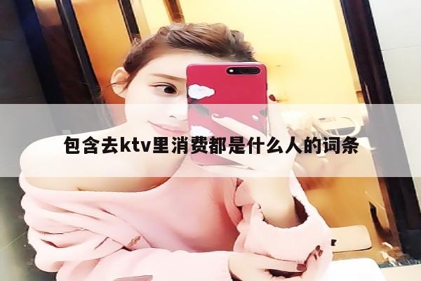 包含去ktv里消费都是什么人的词条